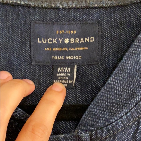 Lucky Brand Jean jacket M (used in good cond) - Picture 4 of 4